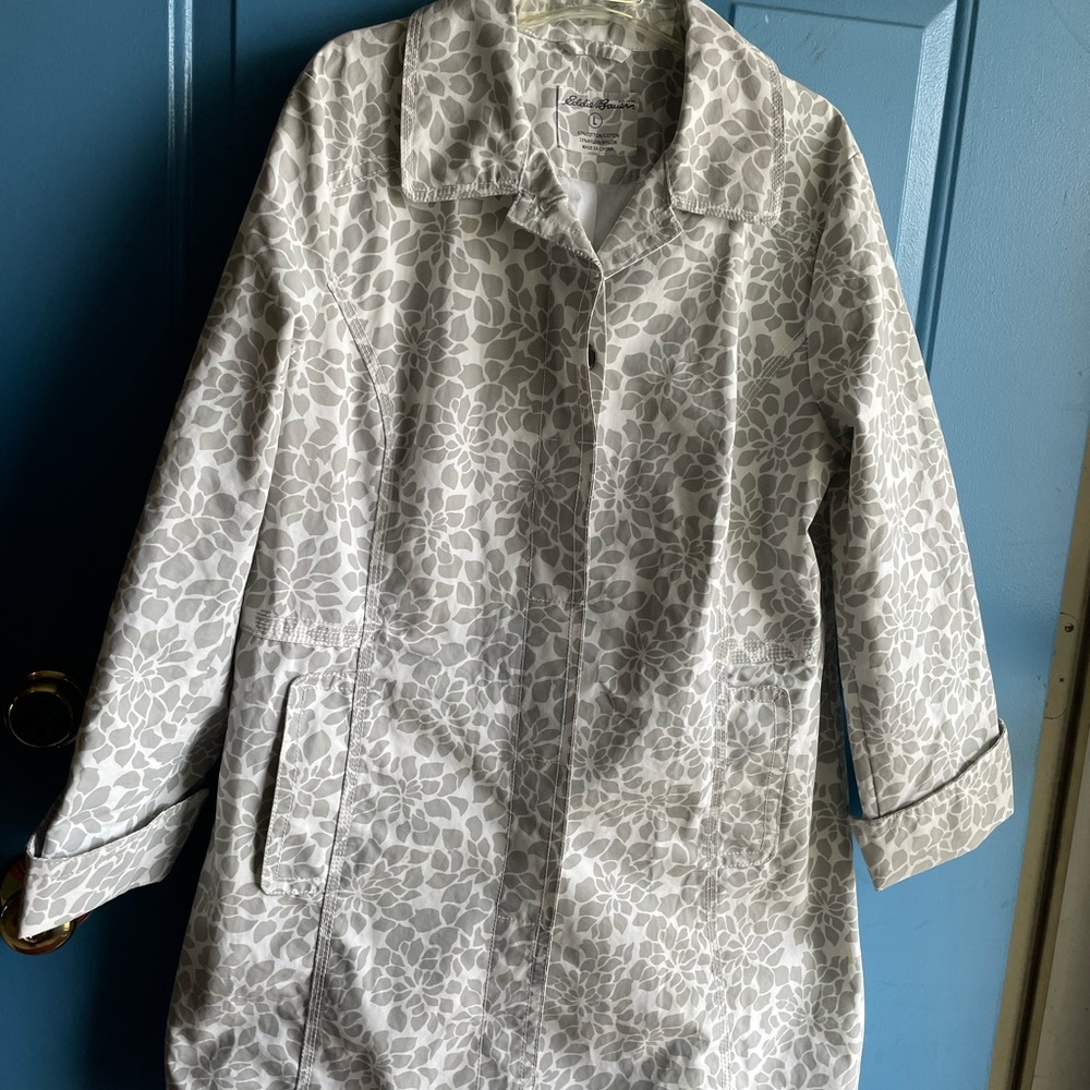 Women's Gray Patterned Coat
